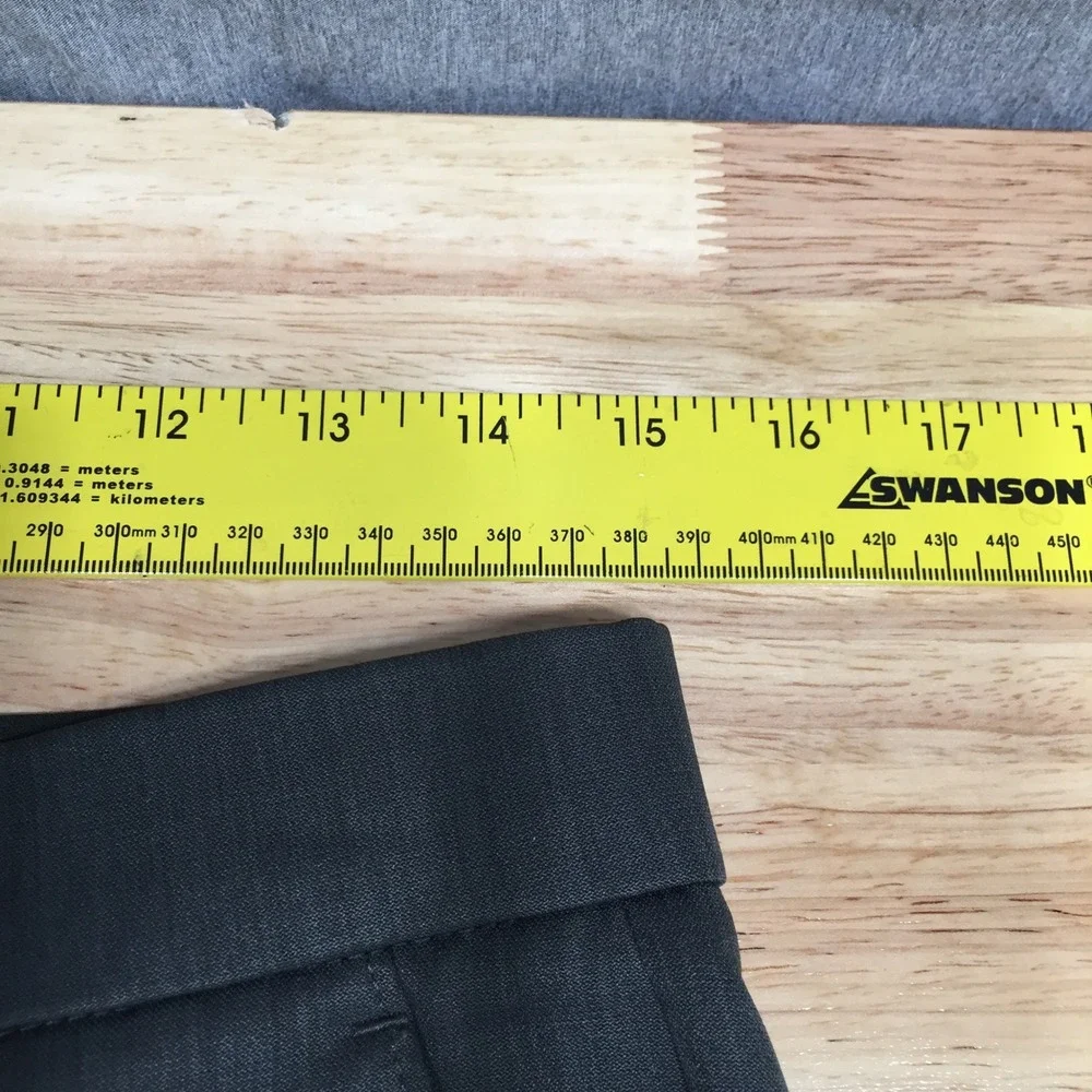 Haggar Slim‎ Performance Slacks Mens 30x30 Charcoal Brown Flat Front Trousers